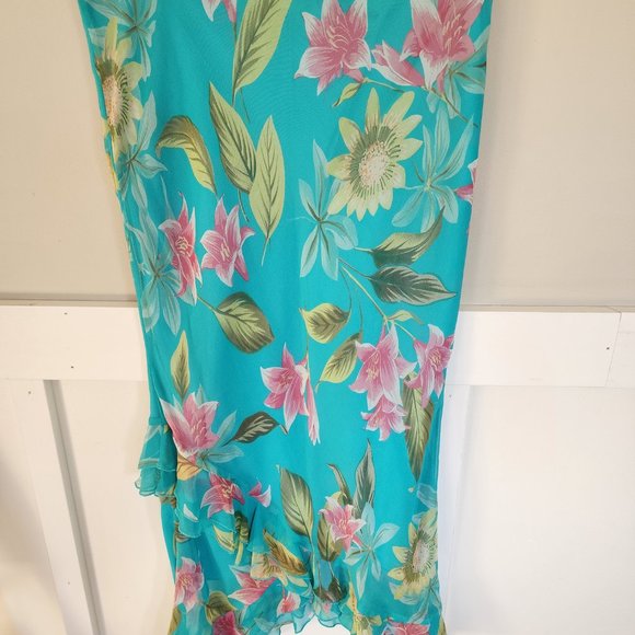 Possibility Women's Silk Skirt Hawaiian Pattern - Picture 5 of 8